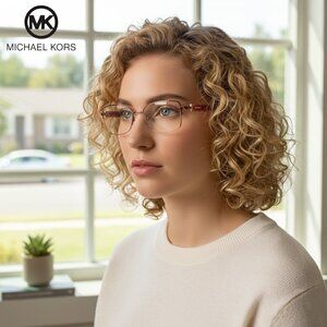 Michael Kors Women’s MK312 655 Half Rim Optical/Prescription Eyeglasses Frame
